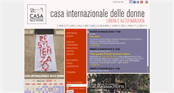 Desktop Screenshot of casainternazionaledelledonne.org